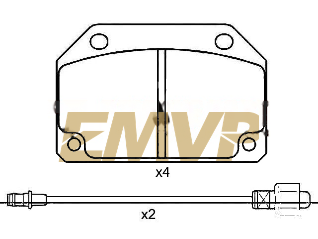 TY0304 Brake Pad Set
