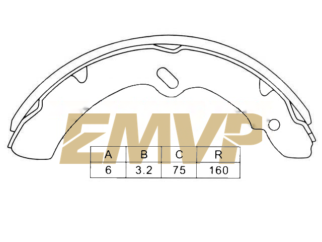 TY5867 Brake Shoe Set
