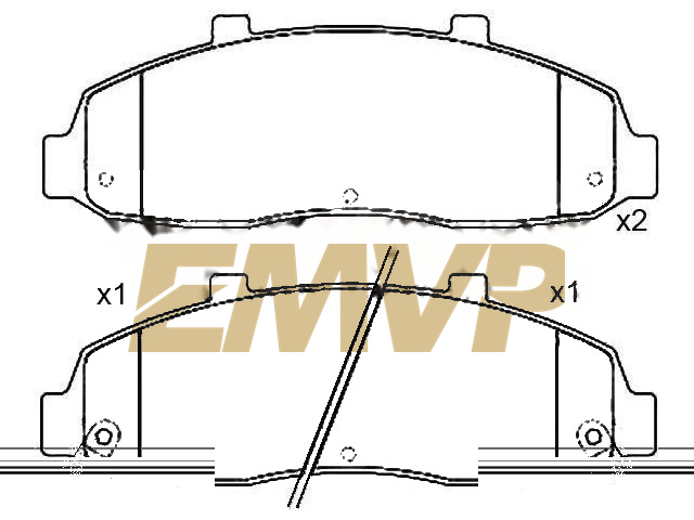 TY2504 Brake Pad Set