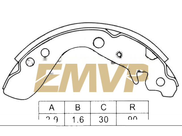 TY2319 Brake Shoe Set