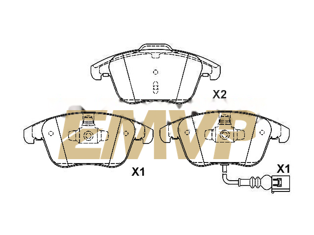 TY5665 Brake Pad Set