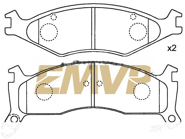 TY7755 Brake Pad Set