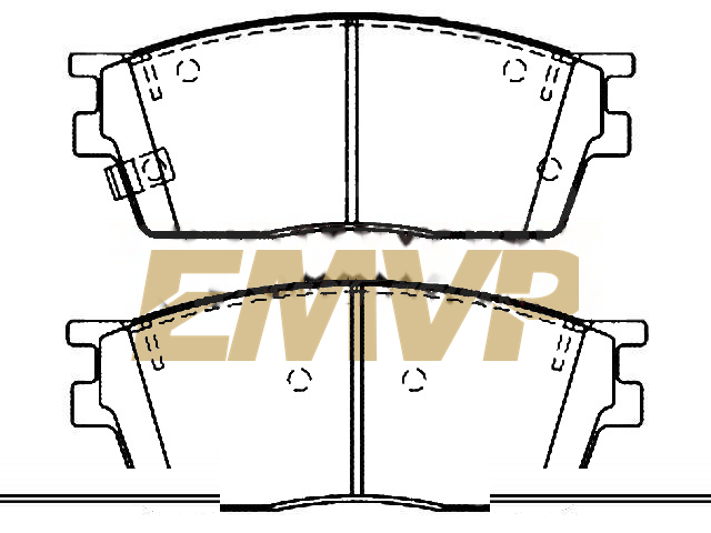TY7244 Brake Pad Set
