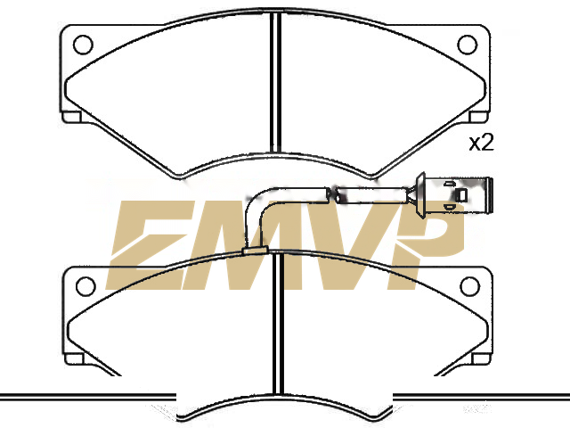 TY0379 Brake Pad Set