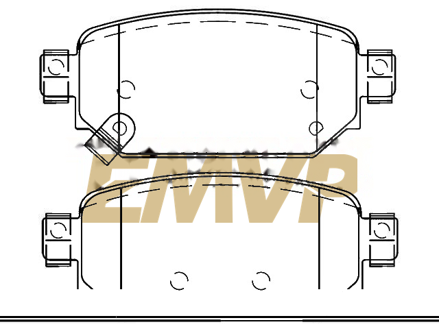 TY6040 Brake Pad Set
