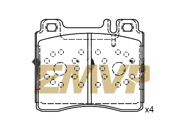 TY4025 Brake Pad Set