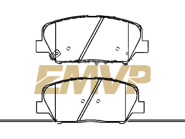 TY7161 Brake Pad Set
