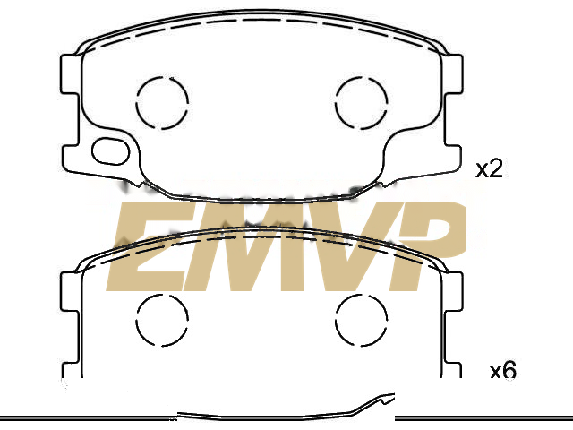 TY9780 Brake Pad Set