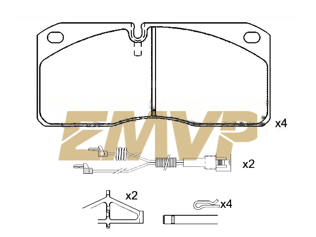 TY8697 Brake Pad Set