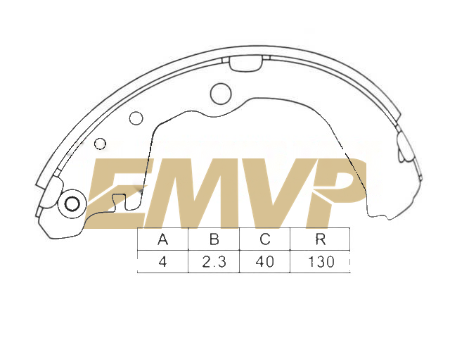 TY4531 Brake Shoe Set