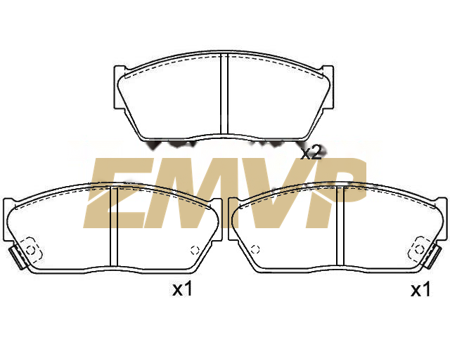 TY6965 Brake Pad Set