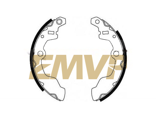 TY7166 Brake Shoe Set