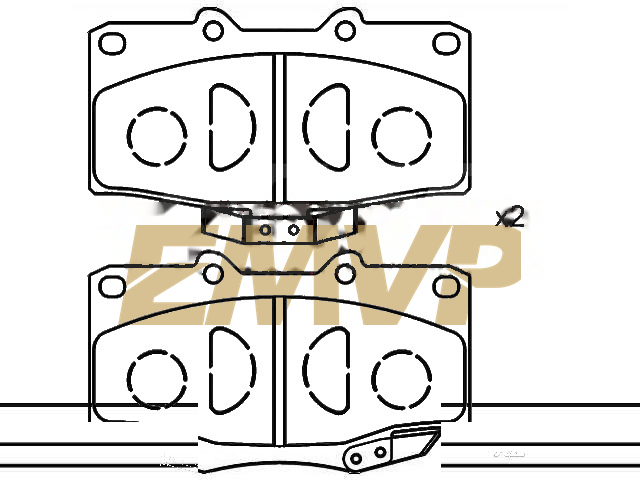 TY9758 Brake Pad Set