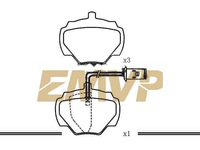 TY3719 Brake Pad Set