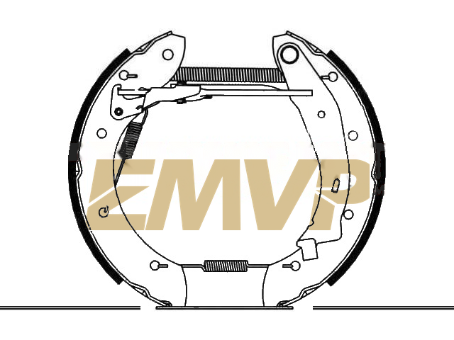 TY8411 Brake Shoe Set