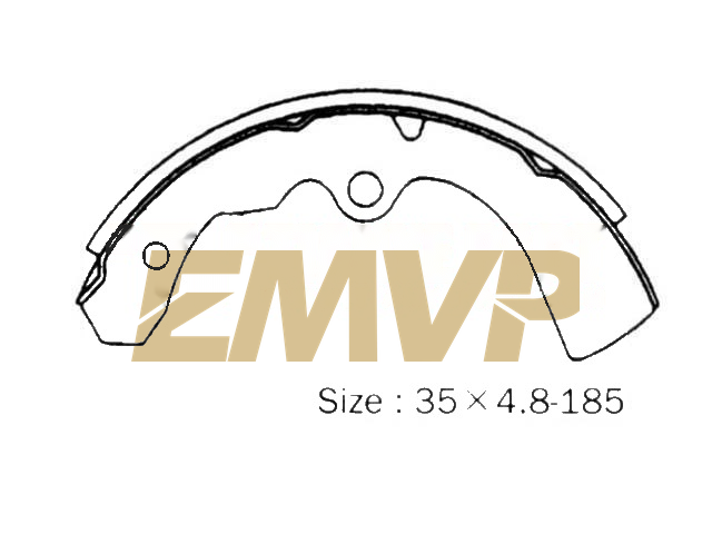 TY6632 Brake Shoe Set