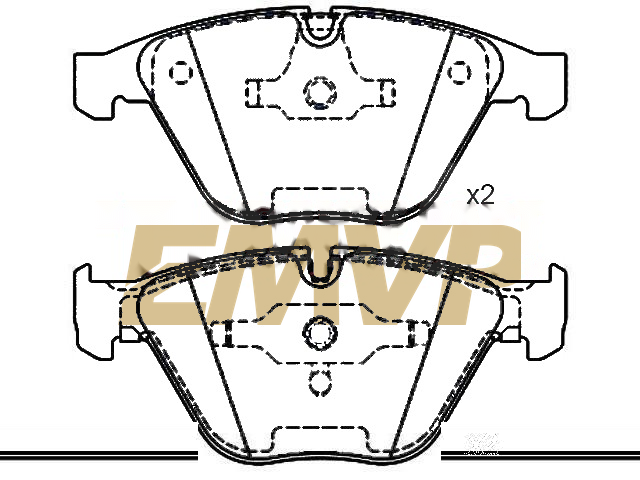 TY6438 Brake Pad Set
