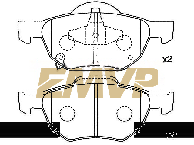 TY7691 Brake Pad Set