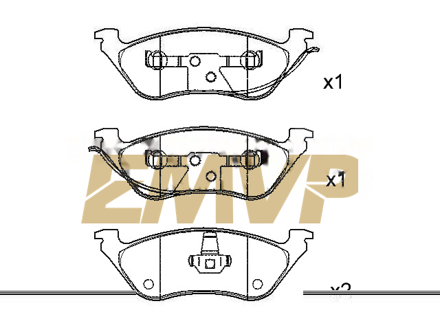TY1293 Brake Pad Set