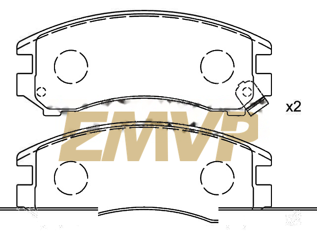 TY1102 Brake Pad Set