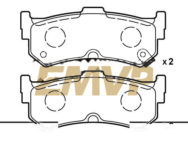 TY9838 Brake Pad Set
