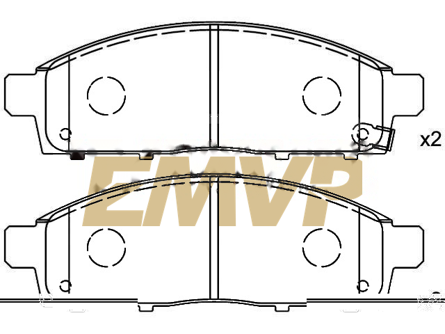 TY7807 Brake Pad Set