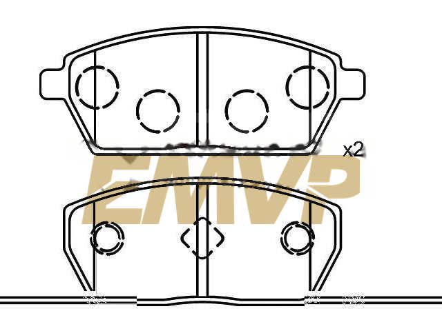 TY4643 Brake Pad Set