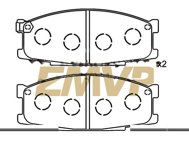 TY6963 Brake Pad Set