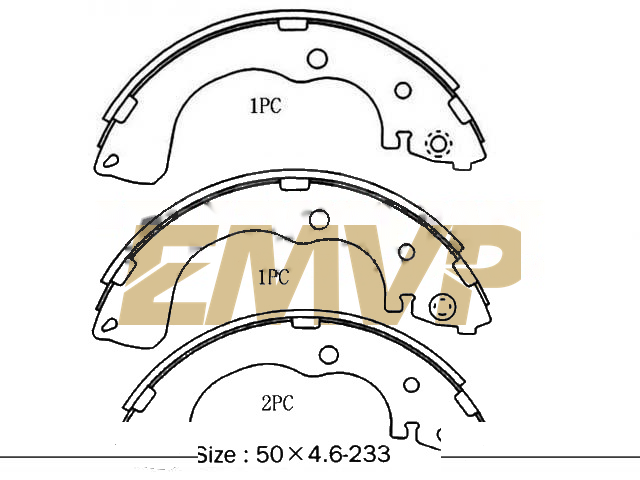 TY3653 Brake Shoe Set