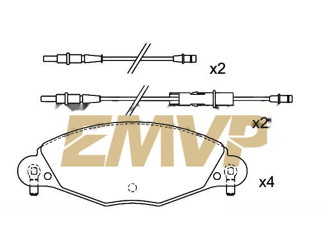 TY0025 Brake Pad Set