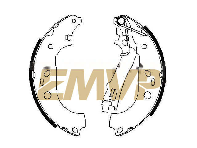 TY7653 Brake Shoe Set